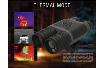 Image of ATN Binox-4T 640-2.5-25x Thermal Binocular, Black / Grey, TIBNBX4643L