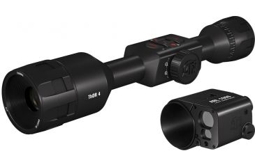 Image of ATN ThOR 4 Thermal Smart HD Rifle Scope, 2-8x25mm, Black w/ Ballistic Laser Kit, TIWST4382A-KIT1