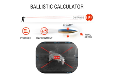 Image of ATN Thor 5 XD LRF 4-40x 1280x1024 12 Micron Smart HD Thermal Rifle Scope, 30mm Tube w/ Xtreme Definition 1.3 Megapixel Sensor, Multiple Patterns &amp; Color Options Reticle, Black, TIWST51210LRF