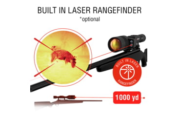 Image of ATN Thor 5 XD LRF 4-40x 1280x1024 12 Micron Smart HD Thermal Rifle Scope, 30mm Tube w/ Xtreme Definition 1.3 Megapixel Sensor, Multiple Patterns &amp; Color Options Reticle, Black, TIWST51210LRF