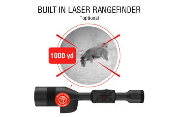 Image of ATN Thor 5 XD LRF 4-40x 1280x1024 12 Micron Smart HD Thermal Rifle Scope, 30mm Tube w/ Xtreme Definition 1.3 Megapixel Sensor, Multiple Patterns &amp; Color Options Reticle, Black, TIWST51210LRF