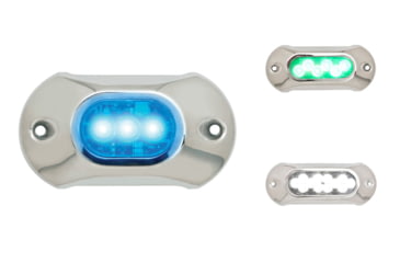 Image of Attwood Marine Light Armor Underwater LED Light, Blue, Green, White