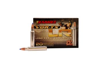 Barnes VOR-TX .375 Remington Ultra Magnum 270 grain Polymer Tip Boat Tail Brass Cased Centerfire Rifle Ammunition, 20, SBT