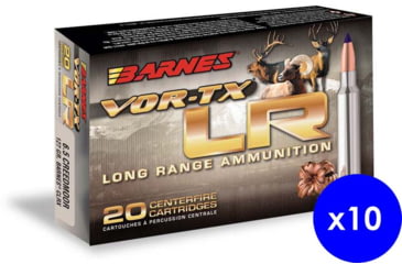 Image of Barnes Vor-Tx Long Range Centerfire 6.5 Creedmoor 127 grain LRX Boat Tail Centerfire Rifle Ammo, 200 Rounds