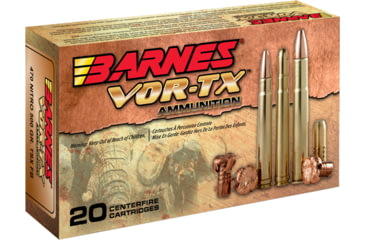 Barnes Vor-Tx Safari Centerfire .458 Winchester Magnum 450gr TSX FB Rifle Cartridges - 20 Rounds, 20, FBHP