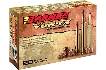 Barnes Vor-Tx .300 Winchester Short Magnum 150 grain TTSX Boat Tail Centerfire Rifle Ammunition, 20, BTHP