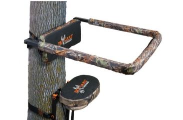 Image of Muddy Universal Shooting Rail, includes 1-1in Ratchet Strap, Padded Backrest, Padded Covering for Rail, Black/Camo CR0090