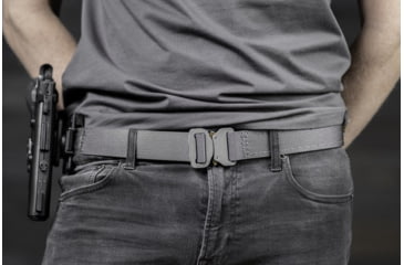 Image of Bigfoot Gun Belts Tactical EDC Belt, Small, 29in-34in, COBRA Quick-Detach Buckle, WolfGrey, NEDC-S-QDT-WLF-D