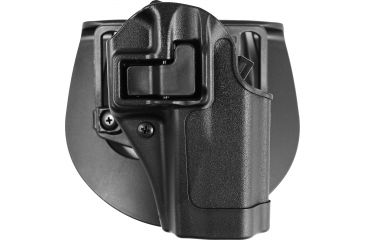 Image of Blackhawk Serpa CQC Concealment Holster with Matte Finish w/Belt Loop and Paddle, Black, Right Hand, S&amp;W M&amp;P 410525BK-R