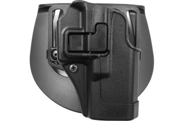 Image of BlackHawk CQC SERPA Holster w/ Belt Loop and Paddle, Right Hand, Black, For Glock 19/23/32, 410502BK-R