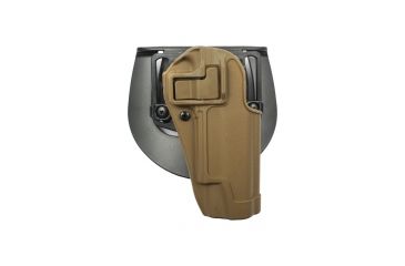 Image of BlackHawk CQC SERPA Holster w/ Belt Loop and Paddle, Right Hand, Coyote Tan, Colt 1911, 410503CT-R