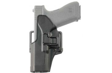 Image of BlackHawk CQC SERPA Holster w/ Belt Loop and Paddle, Right Hand, Black, For Glock 17/22/31, 410500BK-R