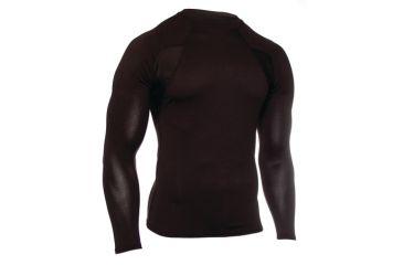 black long sleeve mock neck shirt