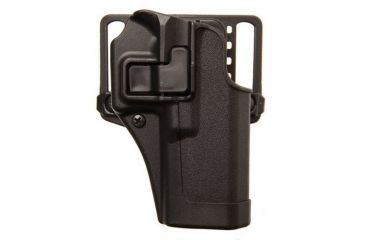 Image of Blackhawk Serpa CQC Concealment Holster with Matte Finish w/Belt Loop and Paddle, Black, Right Hand, Glock 43, 410568BK-R