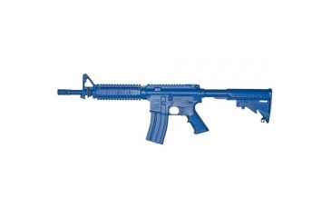 Image of BLUE TRAINING GUNS - M4 COMMANDO FLAT TOP OPEN STOCK FWD RAIL