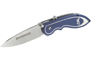 5-Browning 355 Backdraft Assisted Open Knife - Blue w/ 3.25in Blade