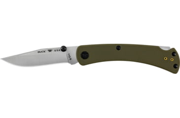Image of Buck Knives 110 Slim Pro TRX Knife, 3.75in, S30V Stainless Steel, Straight, G10, Satin, Orange, 0110ORS3B/13263