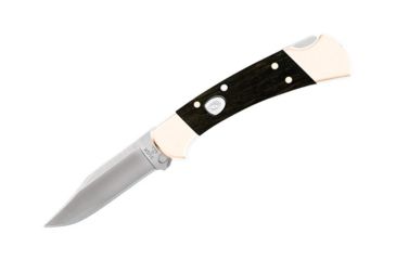 Image of Buck Knives 112 Auto Folding Knife, 3in, 420HC Stainless Steel, Crelicam Ebony Handle 0112BRSA