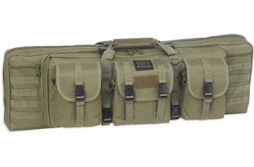 Bulldog Cases & Vaults 37in Double Tactical Rifle Case, Green, BDT60-37G