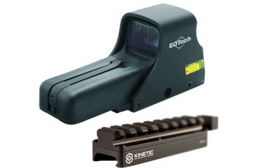 Image of EOTech 512 A65 Holographic Weapon Sight 512-A65 w/ Kinetic Development Group SIDELOK Universal Scope Riser 512.A65-KIT1