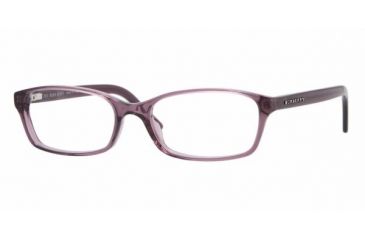 Image of Burberry BE 2073 Eyeglasses Styles Transparent Violet Frame w/Non-Rx 51 mm Diameter Lenses, 3006-5116
