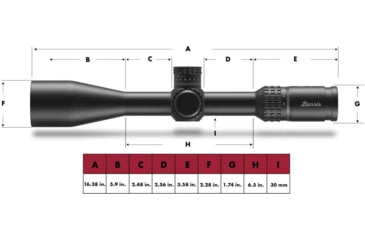 Image of Burris Veracity PH 4-20x50mm Reticlescope, 30mm Tube, First Focal Plane, Rapid Cross MOA Reticle, Black, 200203