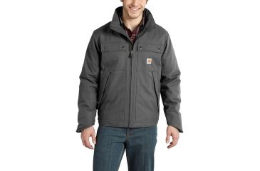Image of Carhartt Quick Duck Jefferson Traditional Jacket - Men's, Charcoal, Large, Tall, 101492-022-TLL-L