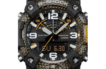 Image of Casio Tactical G-Shock Mudmaster Ani-Digi Watch, Black/Yellow, One Size, GGB100Y-1