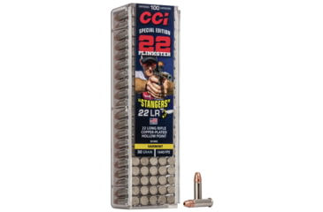 Image of CCI Ammunition Stinger .22 Long Rifle 32 grain Copper Plated Hollow Point Rimfire Ammo, 100 Rounds, 50100CC