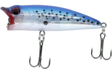 Image of CHUBBS Topwater Popper, 2 1/2in, 7/16oz, #4 Hook, Glass Blue Back, YPOP-23