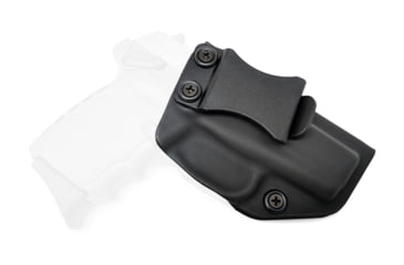 Image of Rounded IWB KYDEX Holster, SCCY CPX-1/CPX-2, Right Hand, Black, SCY-CPX12-BK-RH-VAR