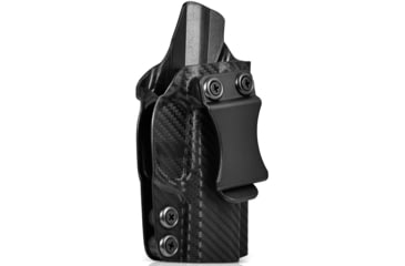 Image of Rounded IWB KYDEX Holster, SCCY CPX-1/CPX-2, Right Hand, Carbon Fiber, SCY-CPX12-CF-RH-VAR
