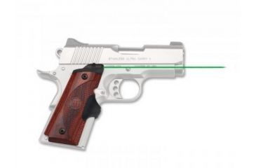Image of Crimson Trace Master Series Lasergrip w/ Green Laser for 1911 Compact, Rosewood, LG-902G