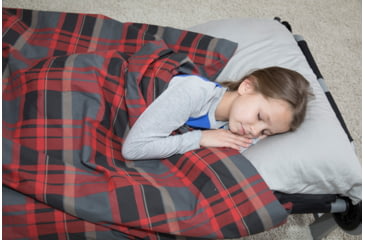 Image of Disc-O-Bed Duvalay with Luxury Memory Foam Sleeping Bag &amp; Duvet, Kids, Lumberjack, 50354