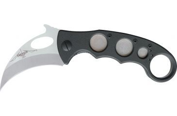 Image of Emerson Karambit Satin Plain Folding Knife,Satin Blade w/ Thumb Slot, G10 Composite Handle EK450