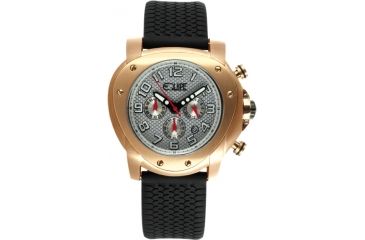 Image of Equipe Grille Watches - Men's - 54mm Case, Quartz Movement, Black/Rose Gold, One Size, EQUE209