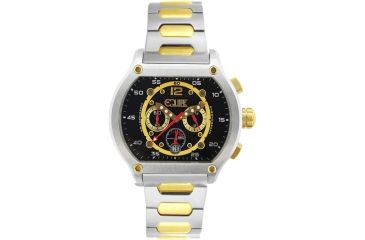 Image of Equipe E705 Dash Watches - Men's - 48mm Case, Quartz Movement, Silver/Rose Gold, One Size, EQUE705