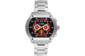 Image of Equipe E709 Dash Watches - Men's - 48mm Case, Quartz Movement, Silver/Red, One Size, EQUE709