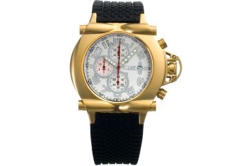 Image of Equipe Q601 Rollbar Watches - Men's - Timer and Date Subdials, Quartz, Gold/White, One Size, EQUQ604