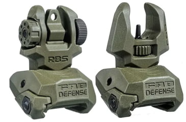 Image of FAB Defense Top Mounted Deployable Front and Rear Sight, OD Green, FX-FRBSKITG