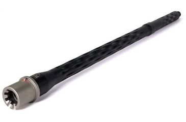 Image of Faxon Firearms .223 Wylde Flame Fluted Rifle Barrel, Rifle-Length, 416-R Stainless QPQ Nitride, 5R, NP3 Extension, Black Nitride, 18, 15BW8R18LMQ-5R-NP3