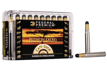 Federal Premium CAPE-SHOK .370 Sako Magnum 286 Grain Woodleigh Hydro Solid Centerfire Rifle Ammunition, 20