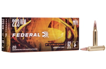 Fusion .223 62 Grain Soft Point Centerfire Rifle Ammunition F223FS1 Caliber: .223 Remington, Number of Rounds: 20, 15% Off