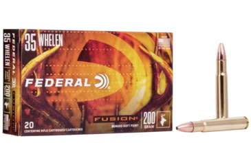 Image of Federal Premium Fusion Rifle Ammo, .35 Whelen, Fusion Soft Point, 200 grain, 20 Rounds, F35FS1
