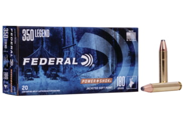 Image of Federal Premium Power-Shok Rifle Ammo, .350 Legend, Soft Point, 180 grain, 20 Rounds, 350LA