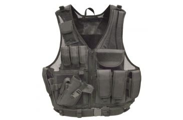 Image of Galati Gear Deluxe Tactical Vest - Standard, Black, Left Hand, GLV547BLEFT
