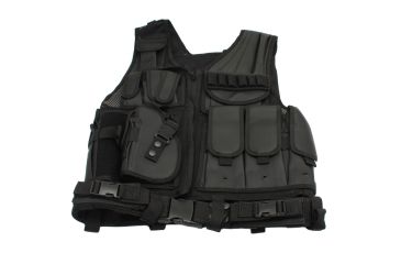 Image of Galati Gear Deluxe Tactical Vest - Standard, Black, Left Hand, GLV547BLEFT