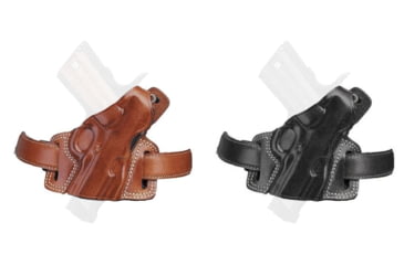 Image of Galco Silhouette High Ride Holsters, Leather, Black, Tan