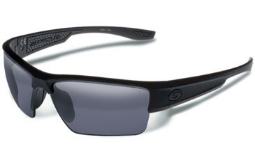 Image of Gargoyles Bragg Sunglasses, Matte Black Frame, Smoke Polarized Lenses 10700275.QTM