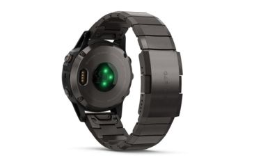Image of Garmin Fenix 5 Plus, Sapphire, GPS Watch, NA, Carbon Gray/DLC Ti 010-01988-02